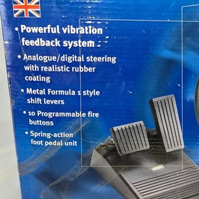 Concept 4 Dreamcast Racing Steering Wheel Boxed Tested Working