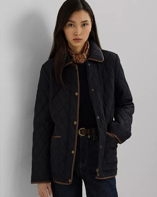 Ralph Lauren Women's Quilted Velboa-Lined Coat, Medium