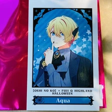 Oshi no Ko Aqua Mini Photo Card Fuji-Q Highland Official Anime Merchandise