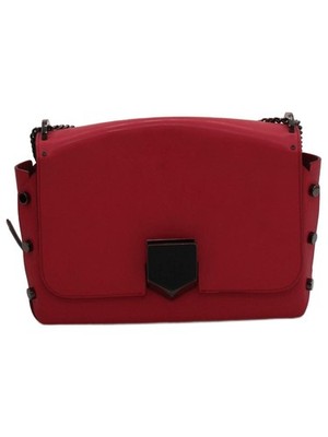 Jimmy Choo Damen Tasche Rot 100% Leder Crossbody