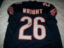 NAHSHON WRIGHT AUTOGRAPHED SIGNED AUTO JERSEY CHICAGO BEARS JSA