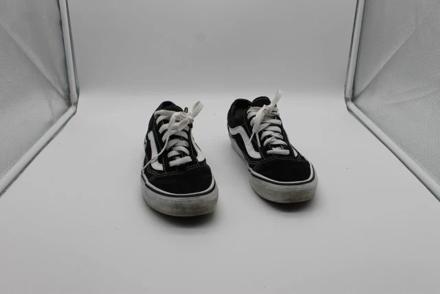 Vans Sneaker Taglia 38 Nera Con Lacci Bianchi E Strisce #A0093