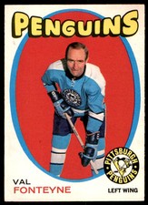 1971-72 O-Pee-Chee Val Fonteyne Pittsburgh Penguins #189