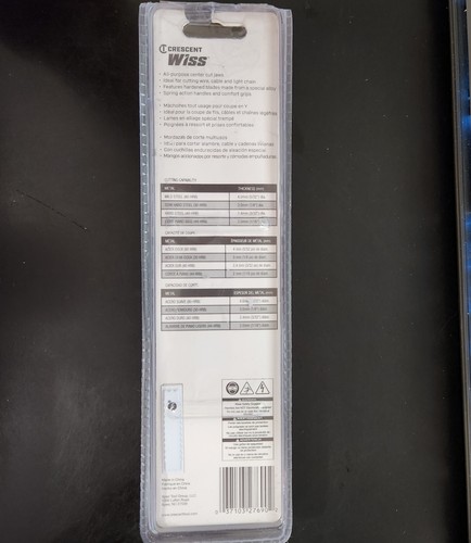 Crescent Wiss 8 Zoll Drahtschneider PWC9W professionelle Mehrzweck-Handwerkzeugausrüstung - Bild 2 von 4