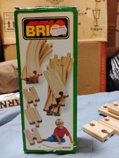 BRIO 33336 11 Piece Assorted Track Set Wooden Railway Expander Sweden VINTAGE