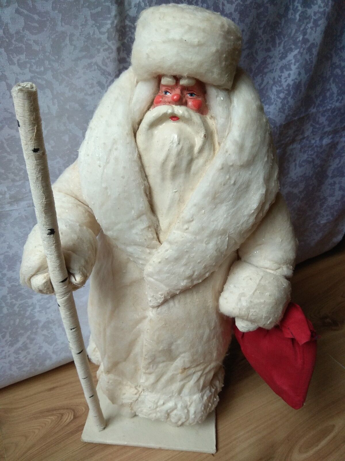 RARE USSR VINTAGE 1966 Soviet RUSSIA doll LARGE toy Santa Claus Christmas Figur Najnowsza praca, prawdziwa gwarancja