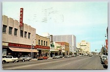 Kress Store Main Street Roswell New Mexico Vintage Postcard 1969 Classic Cars
