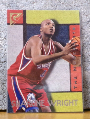 COOL BASKETBALL CARD SHARONE WRIGHT PHIL. 76ERS TOPPS GALLERY THE MODERNIST