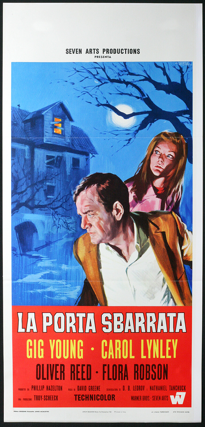 Locandina originale film La porta sbarrata (1967) - Regia di David Greene