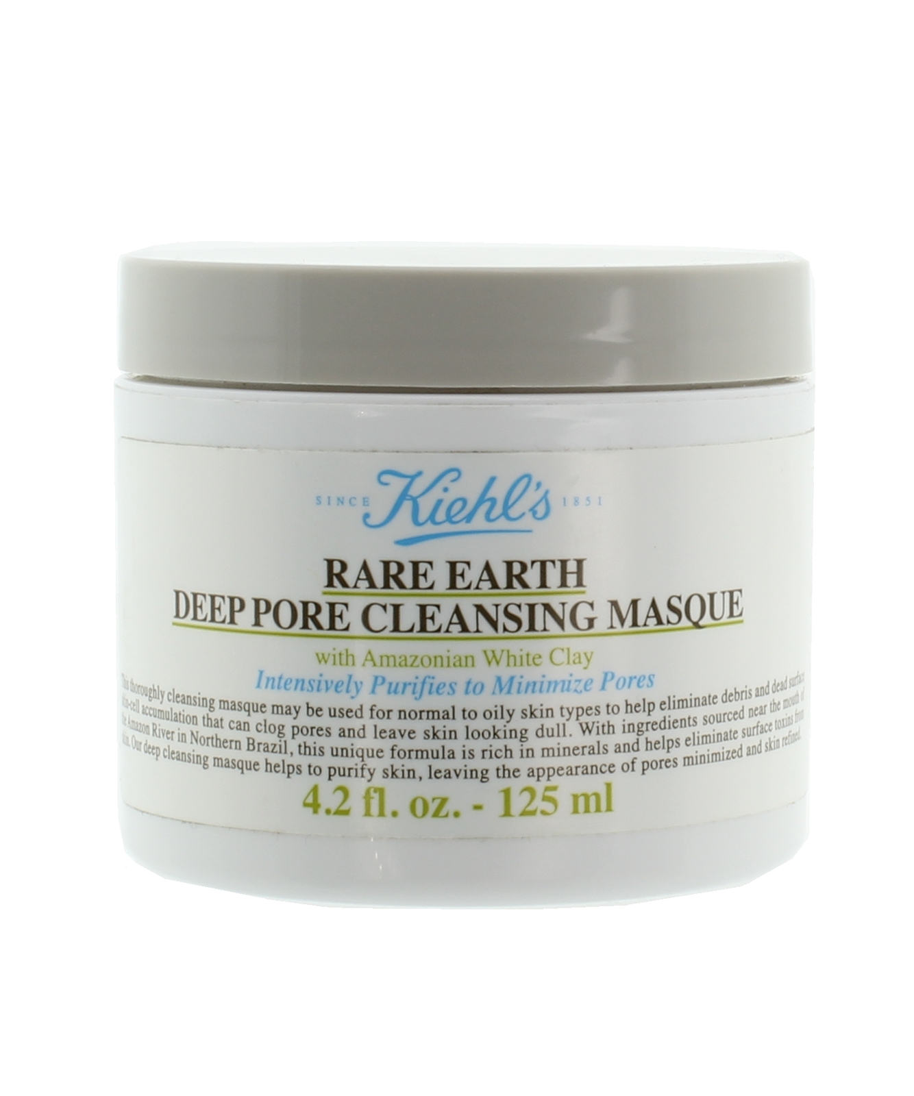 Kiehl's Clay Face Mask Rare Earth Deep Pore Cleansing Face Mask 125ml