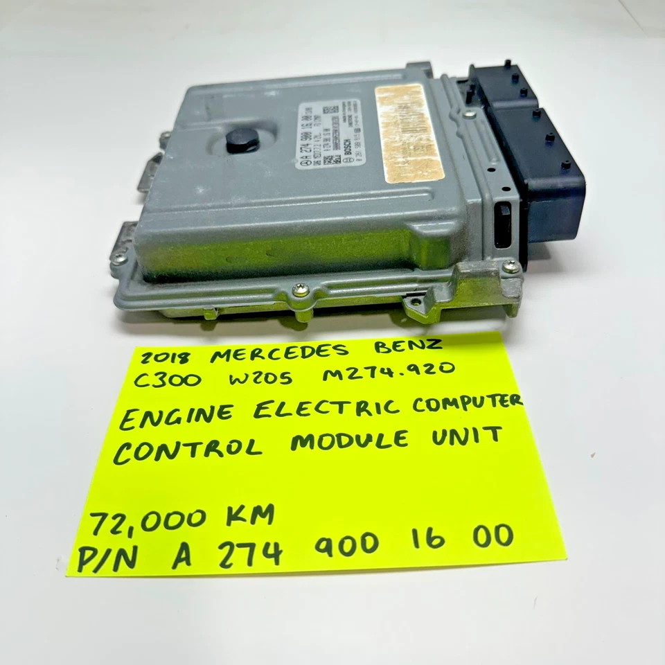 15-20 Mercedes W205 C300 M274 2.0L ECU ECM Engine Control Module A2749001600 OEM - Image 4 of 4