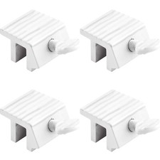 Window Defender Security U9802 White Sliding Window Lock Pk Of 4pcs
