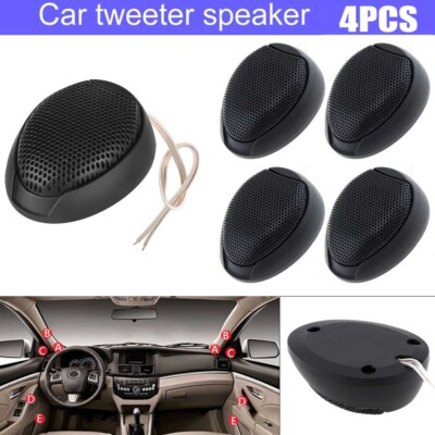 4pcs Car Dome Tweeters Super Power Speakers Audio High Frequency 350W Universal
