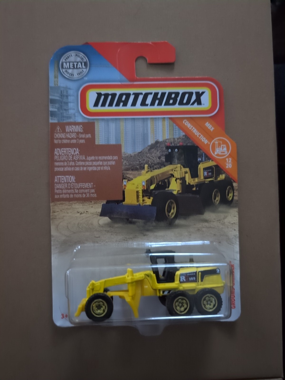 Matchbox MBX Construction Ground Grinder 12/20 48/125 Yellow
