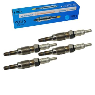 4 x YOU.S Original Glühkerze für FIAT DOBLO (223) PALIO (178) 1.9 D - NEU