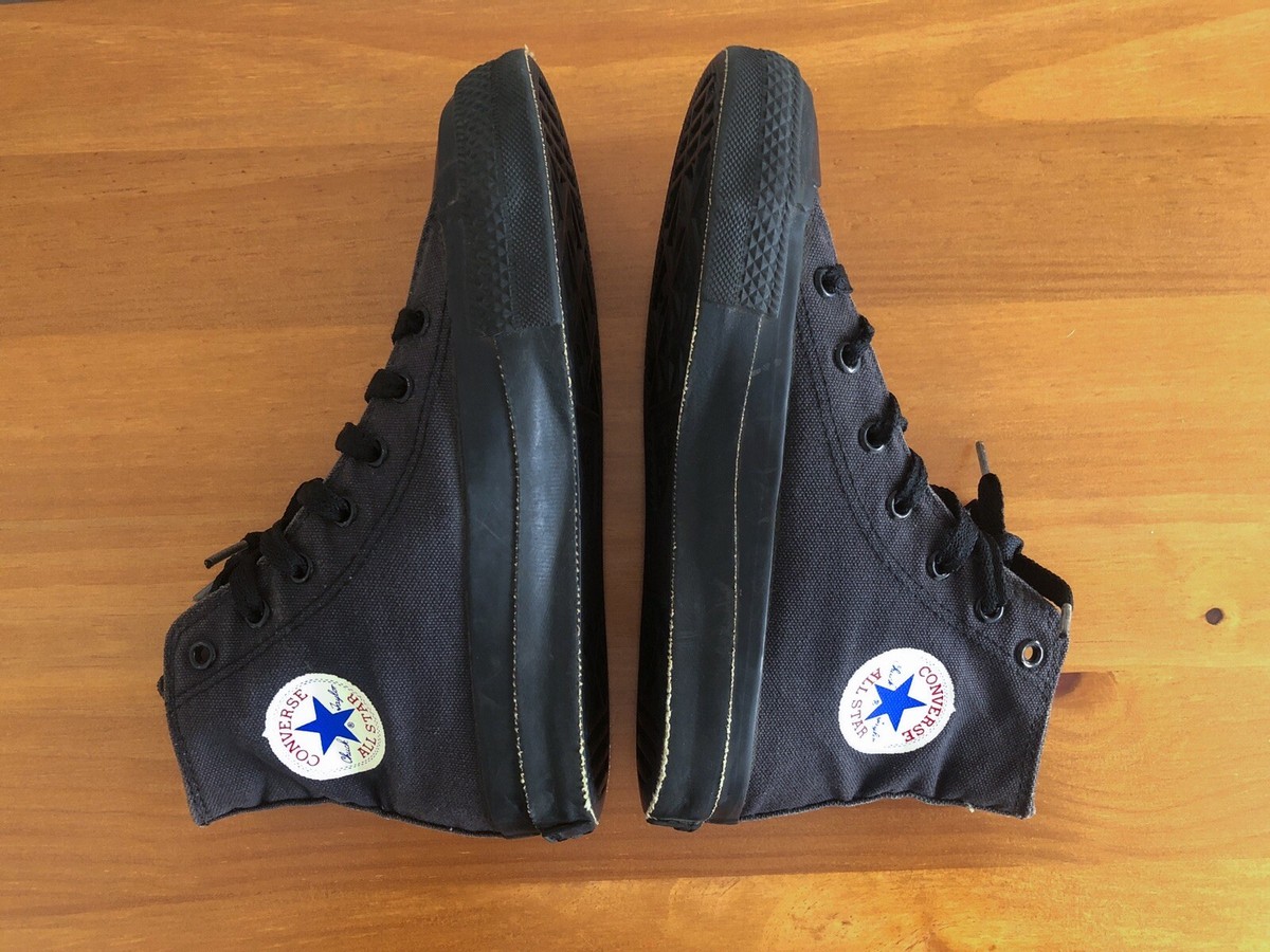 80s Vintage Converse Chuck Taylor All Star High Black Made 80s Vintage Converse Chuck Taylor All Star High Black Made