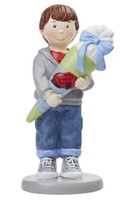 Figur Junge Mit SchultüTe 8,5Cm Tischdeko Einschulung Party Schulanfang Deko