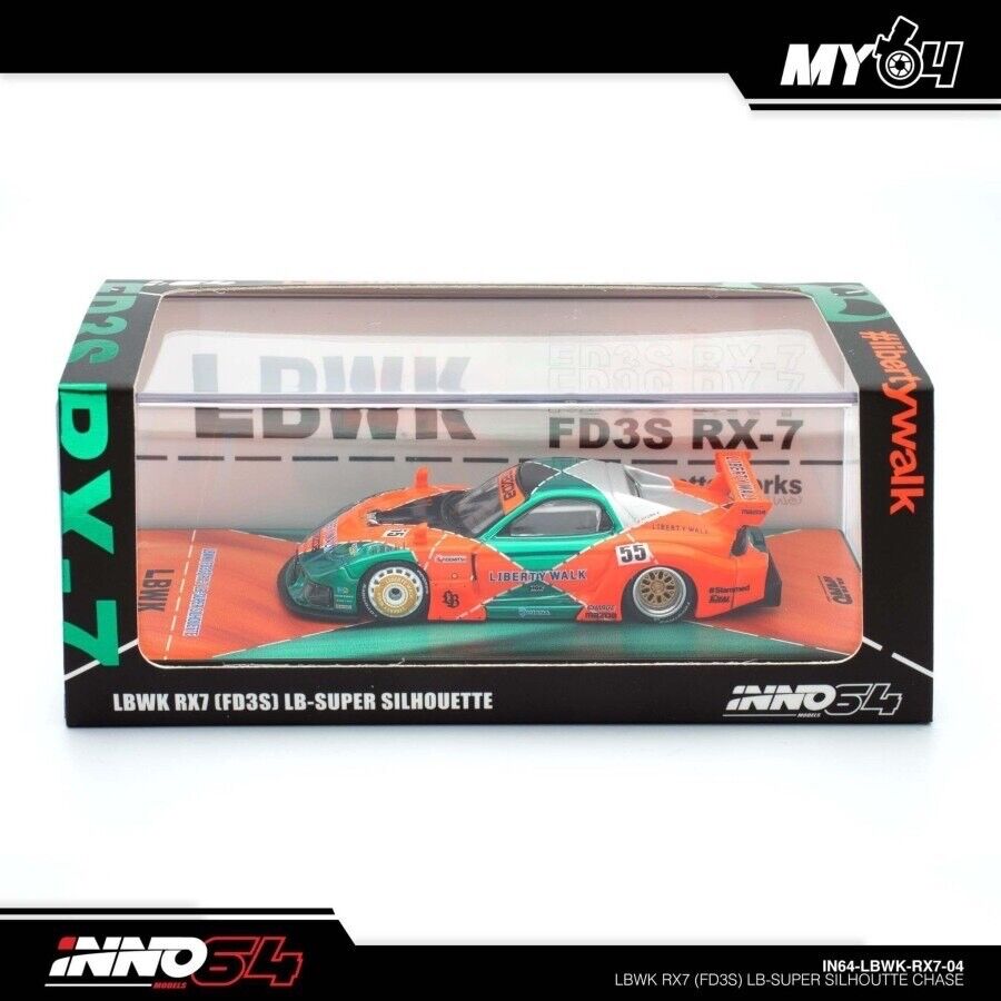 CHASE CAR - INNO64 Mazda LBWK FD3S RX-7 Malaysia Diecast CHASE CAR - INNO64 Mazda LBWK FD3S RX-7 Malaysia Diecast