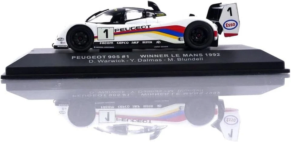 PEUGEOT 905 #1 LE MANS 1992 WARWICK DALMAS BLUNDELL IXO LM1992 1:43 24 HEURES - Photo 3/4