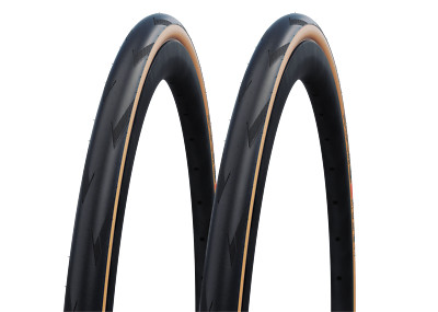2x Schwalbe Pro One TT Tubeless Easy 28-622 Classic-Skin Faltreifen 700x28C