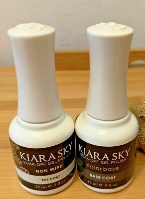 Kiara Sky Top,Base Coat UV/LED 0.5 oz Soak Off Gel