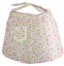 Vintage Half Apron retro true vintage Pink dot Cottagecore HH10