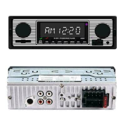 RETRO CAR RADIO STEREO USB Classic Bluetooth Fiat 500 126 127 128
