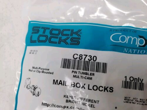 COMPX NATIONAL C8730 PIN TUMBLER MAILBOX LOCK W/ 5 CAMS (21158-1 J AA3) - Picture 13 of 14
