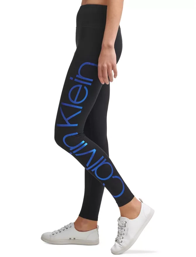 Calvin Klein Performance Jumbo-Logo High-Waist 7/8 Length Leggings