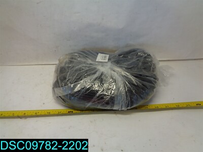 HOIGON 328 Feet 1/5 Inch Thickness Black Solid Braid Polyester Rope