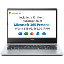 Acer 14" Laptop 4 Gb Ram 64gb Intel® Celeron® N Windows 11 Home - Silver