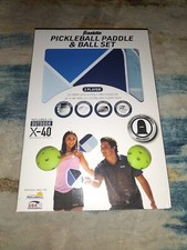 Franklin Pickleball Set New 2 Poly Pro Paddles Two X-40 Performance Balls 13mm