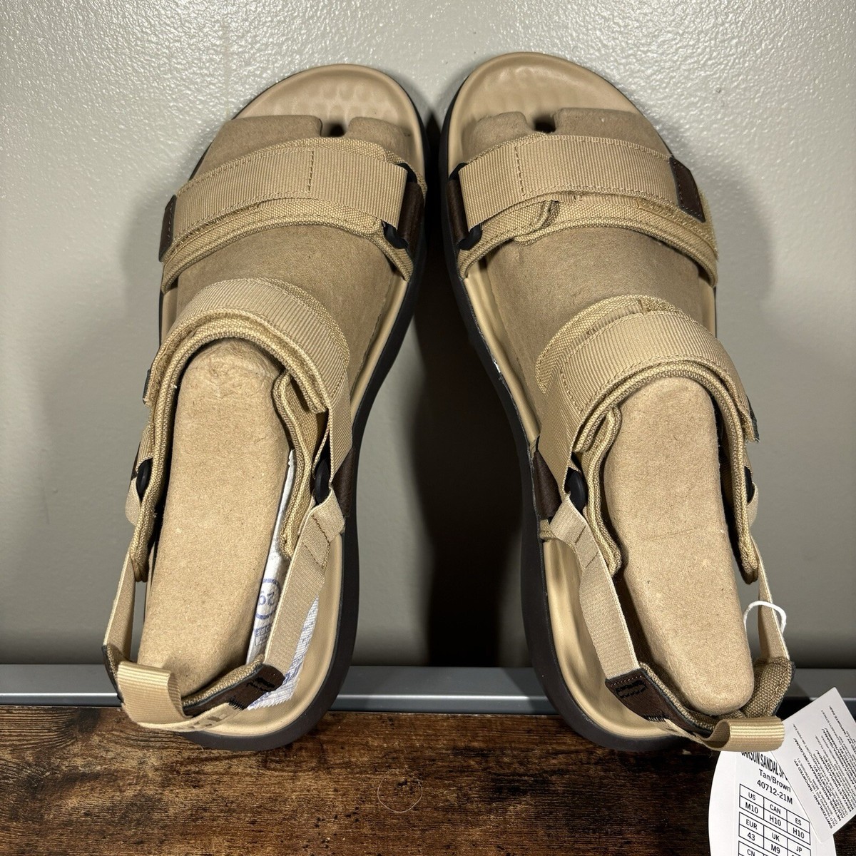 Hey Dude Carson Sandal Sport Mode Tan Brown Men