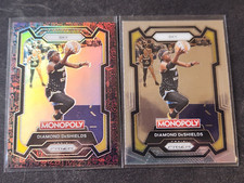 DIAMOND DeSHIELDS 2-LOT 2024 WNBA Panini Prizm MONOPOLY Red Icons/Base #60 SKY