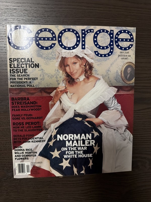 GEORGE JFK Jr Magazine Barbara Streisand November 1996 * SPECIAL ELECTION ISSUE