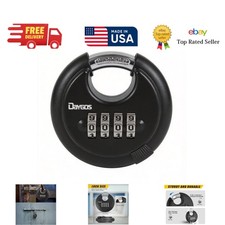 Combination Disc Padlocks for Outdoor - Heavy Duty 4 Digit Code Lock, Combo L...