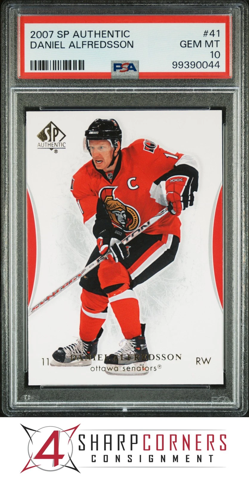 Daniel Alfredsson trading card