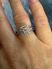 Vera Wang Love Diamond Engagement Ring 18ct White Gold 0.70ct Bridal Ring