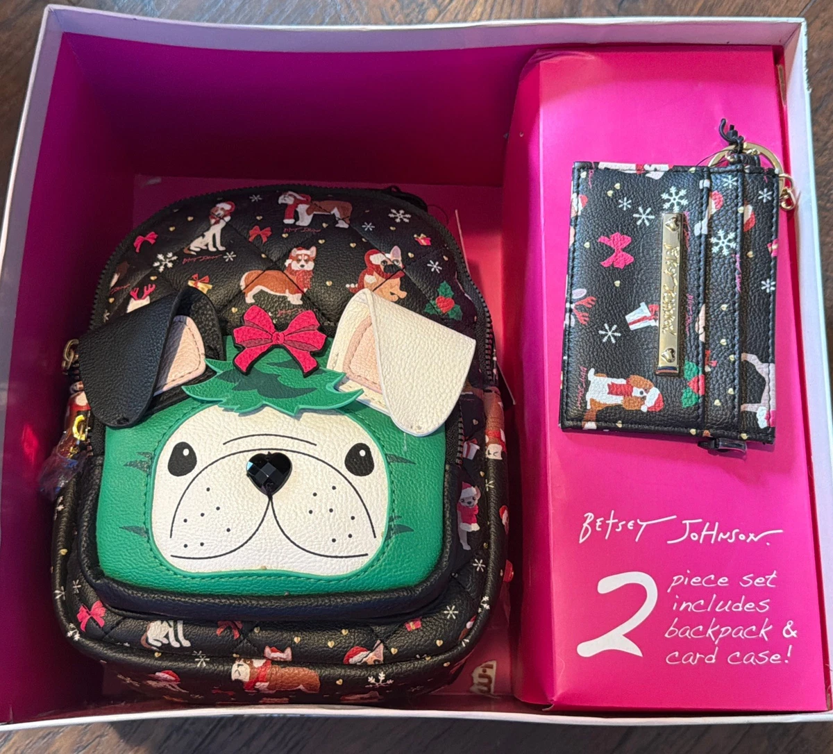 Brand new with tags Betsey Johnson Quilted Floral Backpack w/matching Wristlet BETSY JOHNSON KITSCH BACKPACK – Paasolainen main image 2