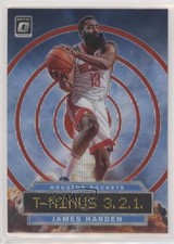 2019-20 Panini Donruss Optic T-Minus 3 2 1 Red Wave Prizm James Harden #4 05dz