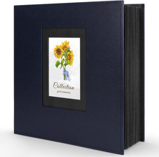 Photo Album 4X6 600 Photos, Leather Cover Extra Large Capacity Holds 600 Horizon