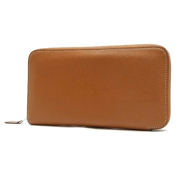 HERMES Azap Long Wallet Epson Brown Used