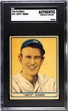 1941 Playball Lefty Gomez #72 SGC A