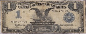 1899 United States One Dollar Black Eagle Large Silver Certificate