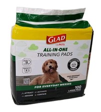 Glad for Pets All In One Training Pads Disposable Puppy Pads 23"x23" 100 Count