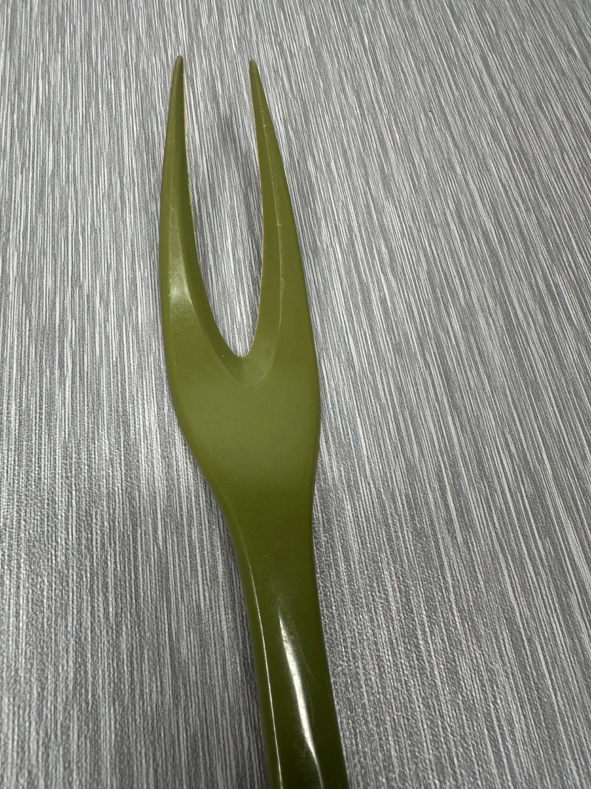 Vintage Foley Nylon Ladle & Fork Olive Green Retro MCM Kitchen Serving Utensils - product detail image 7