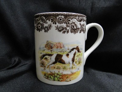Spode Woodland Horses Paint: NEW Mug (s), 4 1/4'' Tall, 16 oz