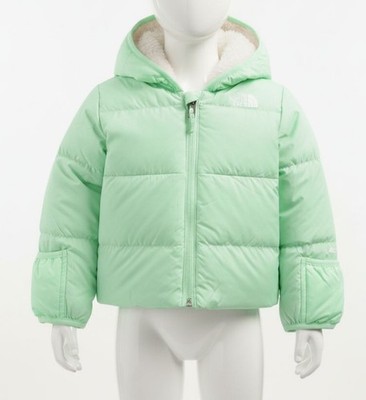 The North Face Baby Unisex Green North Down Hooded Infant Jacket Size 18-24M
