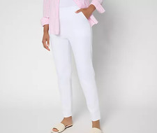 Denim  Co. Petite Color Flat Front Denim Side Pocket Pant White A686903