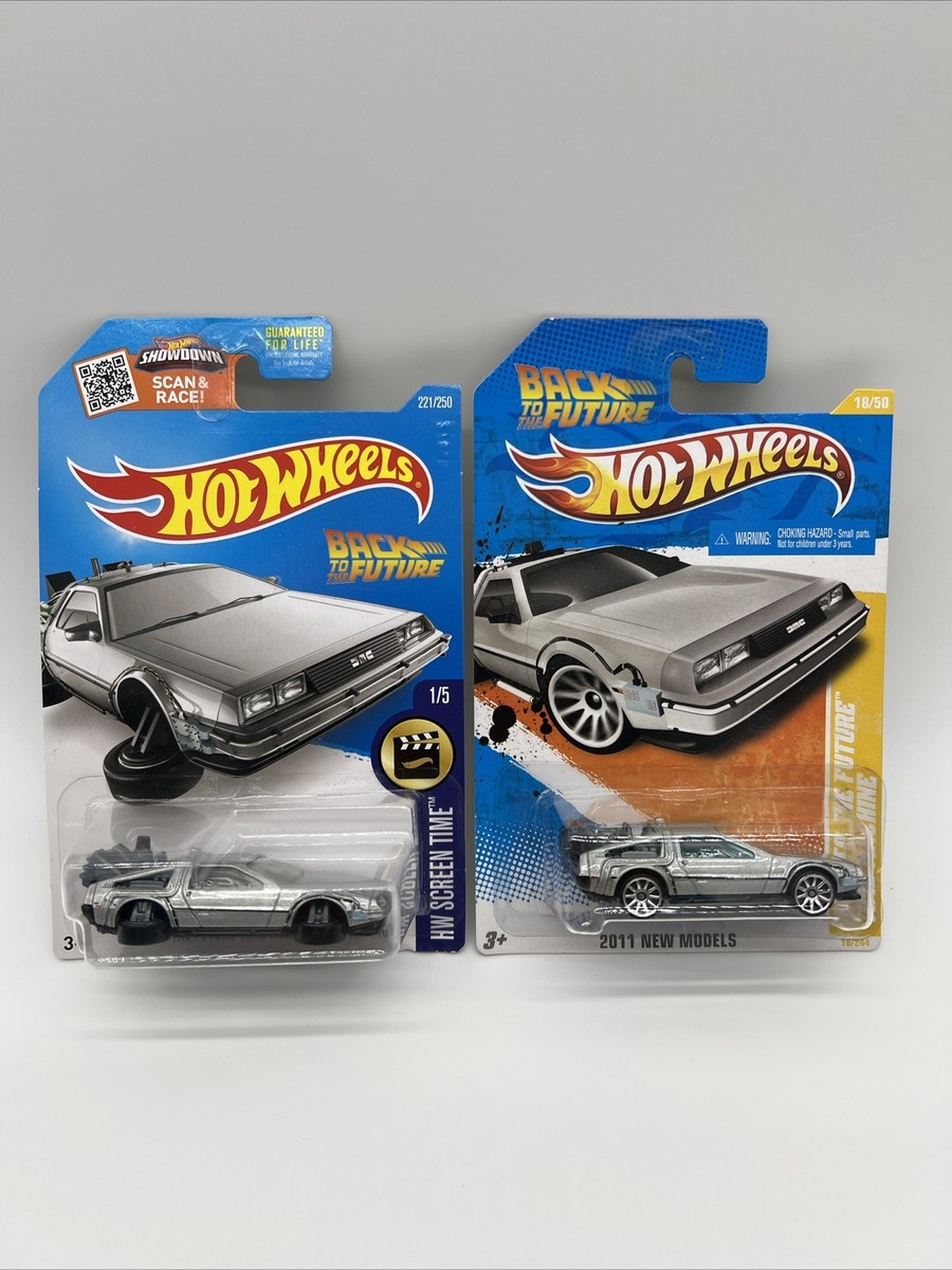 🔥 Hot Wheels 2011 Back To The Future Time Machine DeLorean & 2015